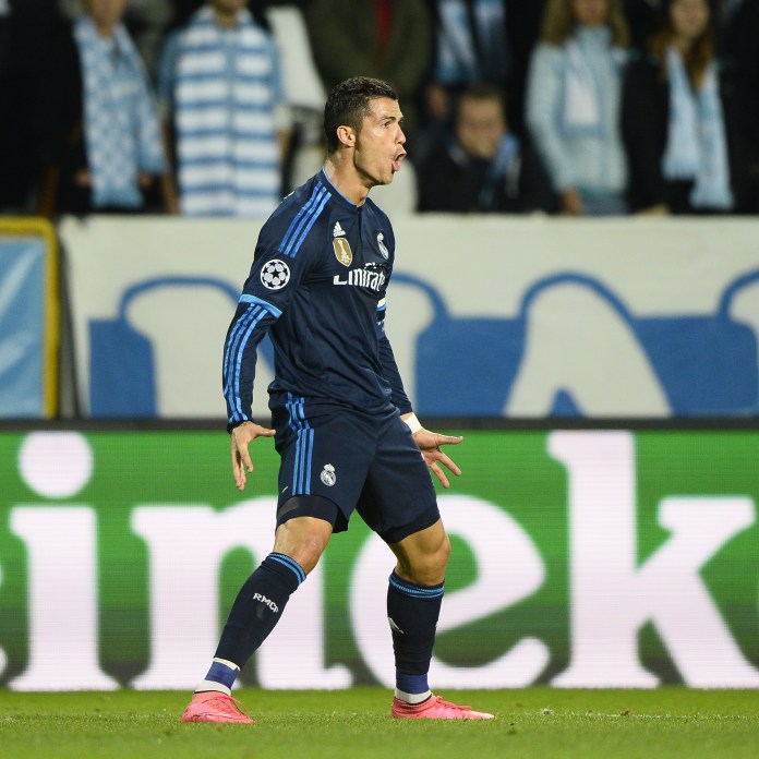Champions League Soccer match Malmo FF vs Real Madrid