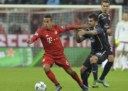 Thiago regresa a los entrenamientos del Bayern tras lesión de rodilla
