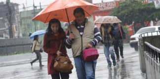 Prevén lluvias para la tarde y noche