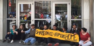Arrestan a 19 en protesta contra deportación de guatemalteco
