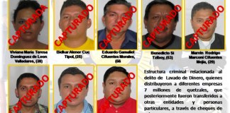 Capturan a ocho personas acusadas por un caso de lavado de dinero