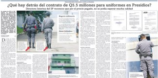 Mingob adjudica compra de Q4.2 millones para uniformes de guardias, pese a cuestionamientos