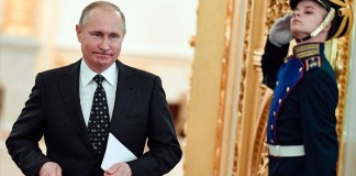 Putin presenta solicitud como candidato presidencial