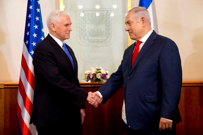 Mike Pence, Benjamin Netanyahu