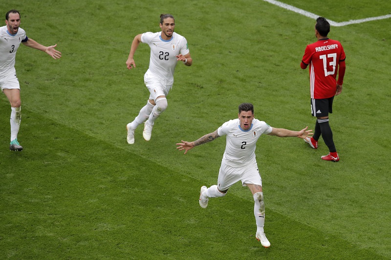 Liga Del Campeón Del Fútbol, Partido Entre Egipto V/s Uruguay Con