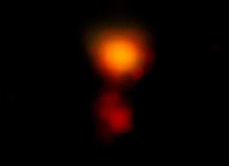 Captación directa de una galaxia activa a 13 mil millones de años luz