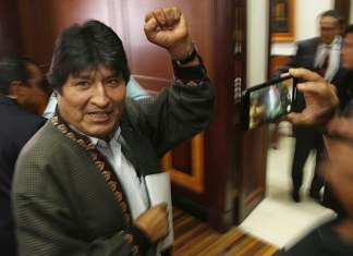 Evo Morales dice que hará campaña por el candidato del MAS