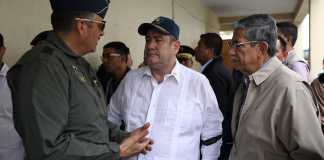 Presidente Giammattei se queja de jueces en Mixco