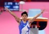 Jorge Vega, gimnasta guatemalteco sobresale en competencias en el extranjero. Foto La Hora: Twitter/Jorge Vega