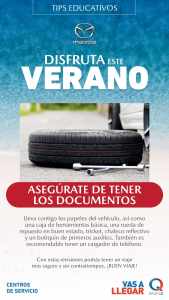 Recuerda llevar los documentos en un solo lugar. Imagen: Mazda.