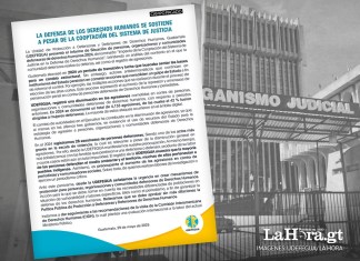UDEFEGUA los Derechos Humanos se siguen defendiendo pese a la cooptación del sistema de justicia