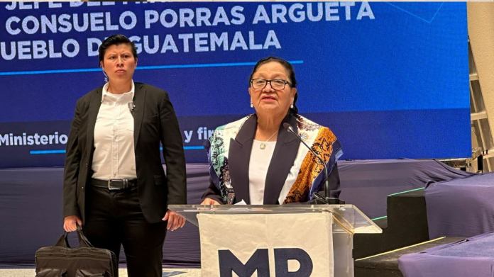 La fiscal general Consuelo Porras ha sido sancionada por 42 países por ser considerada una actora corrupta. Foto: La Hora / Diego España.