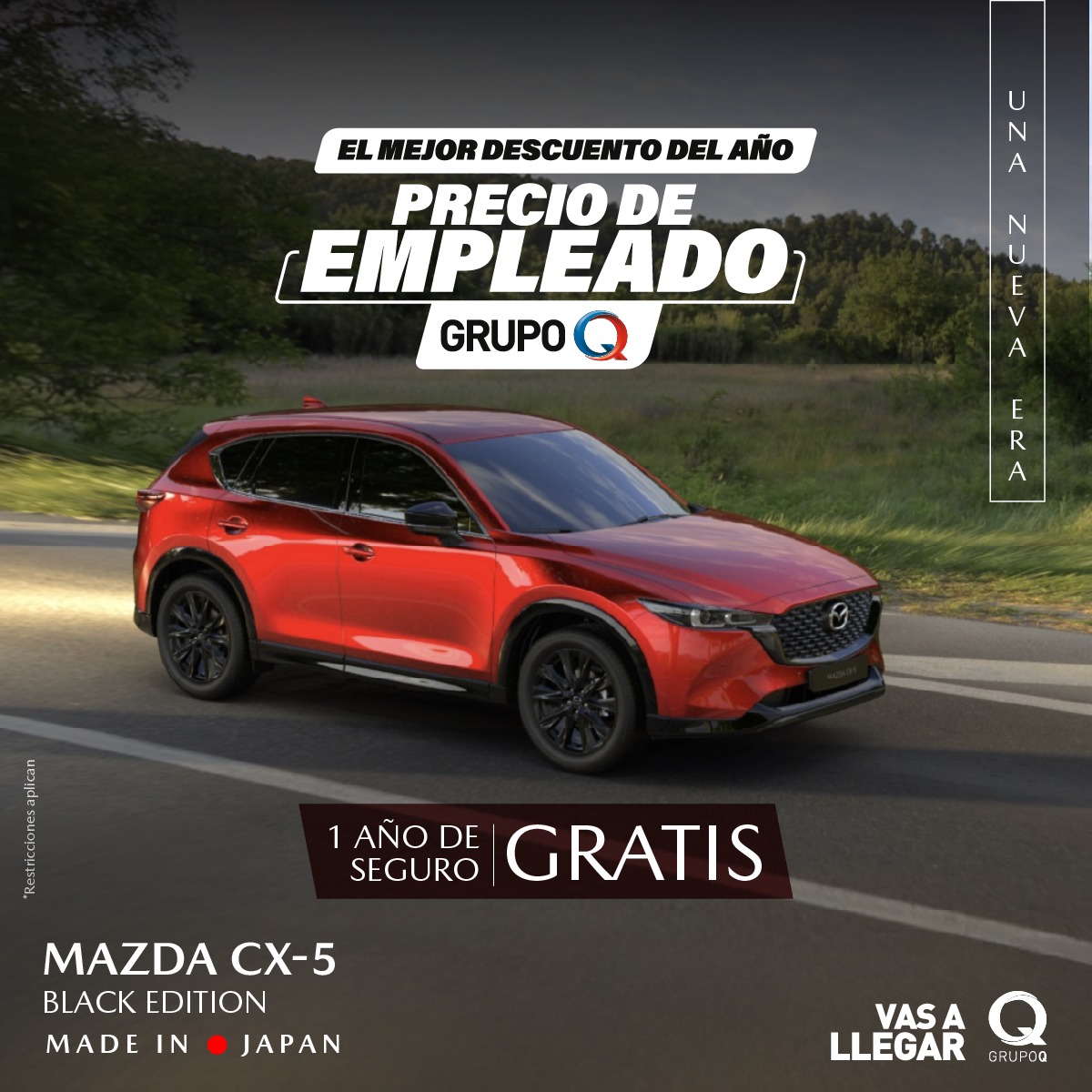 Vehículo MAZDA CX5 para Precio de Empleado. Fotografía: MAZDA de Grupo Q.