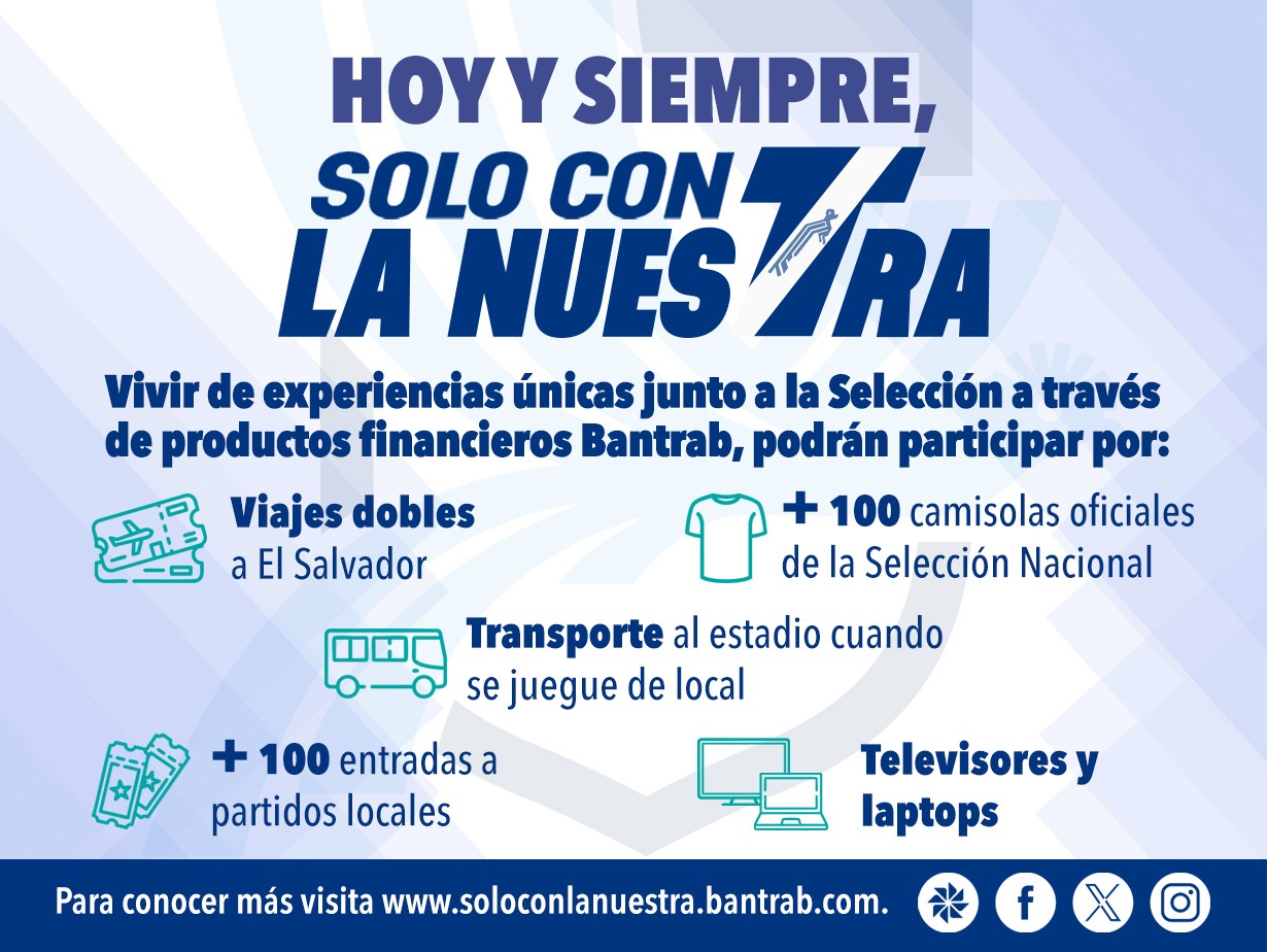 Bantrab ofrece experiencias exclusivas con la Selección Nacional. Arte: La Hora/ Bantrab.