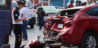 Durante la conferencia de prensa se hizo énfasis en los accidentes de tránsito y sus consecuencias. Foto La Hora/Bomberos Voluntarios
