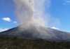 El volcán de Pacaya ha mantenido actividad alta en los últimos dos meses. Foto Conred.