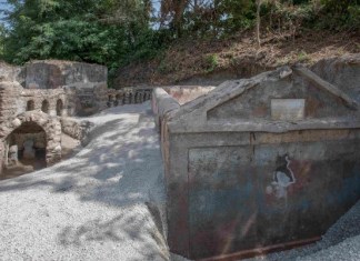 Evidencia directa de representaciones en griego en Pompeya