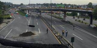 hundimiento puente bailey caverna villa nueva