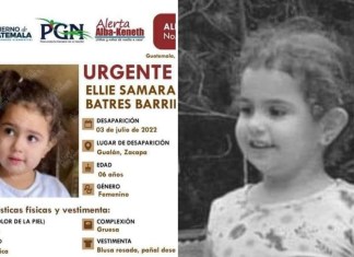 Ellie Samara desaparición guatemala julio