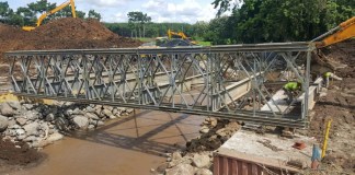 Hundimiento-Carretera a El Salvador: Instalación de puente Bailey tomaría 2 o 4 semanas