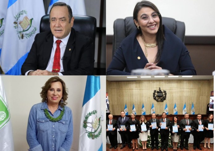 Presidente Alejandro Giammattei, Shirley Rivera, Sandra Torres