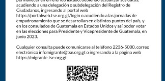 TSE votación 2023 comunicado