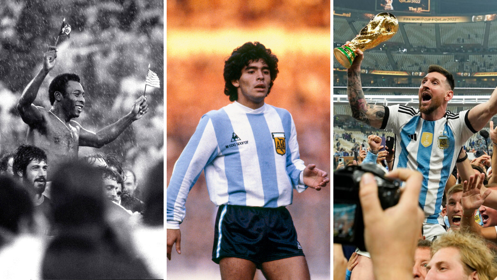 Pelé, Maradona, Messi: ¿Quién es el más grande de todos los tiempos?