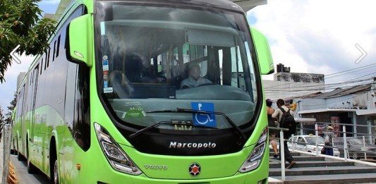 Líneas del Transmetro. Foto La Hora/Redes Sociales