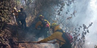 Las labores tuvieron la participación de las Brigadas de Respuesta a Incendios Forestales de Quetzaltenango y El Progreso, un Equipo de Respuesta Inmediata (ERI) de Conred
