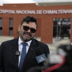 Hernández García, en la inauguración del hospital de Chimaltenango, el 20 de febrero de 2023.