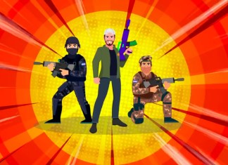 Cómo personajes animados, aparecen en la portada del videojuego el presidente de El Salvador.