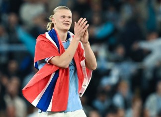 Haaland fue el máximo anotador de la Premier League con 36 goles