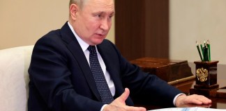 El presidente de Rusia, Vladímir Putin. Rusia acusa a Ucrania de intentar atacar el Kremlin con dos drones durante la noche del miércoles, en un intento de asesinar al presidente.