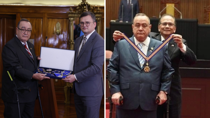 El presidente Alejandro Giammattei ha sido reconocido por los gobiernos de Ucrania y Taiwán.