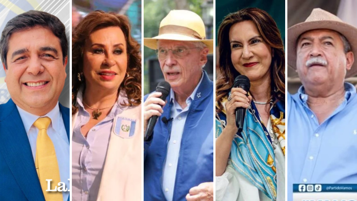 Candidatos presidenciales de Guatemala viajaron a diferentes lugares del país en su campaña de fin de semana, a menos de 40 días de la primera ronda de votaciones el 25 de junio.