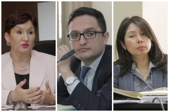 Los seÃ±alados son la exfiscal general, Thelma Aldana; el exjefe de la FiscalÃ­a Especial contra la Impunidad (FECI), Juan Francisco Sandoval; y la exjueza de Mayor Riesgo D, Erika AifÃ¡n.
