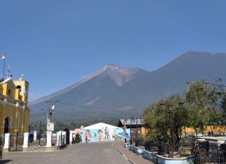 Vista del Volcán de Fuego