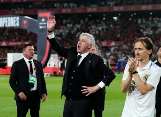 El técnico del Real Madrid Carlo Ancelotti