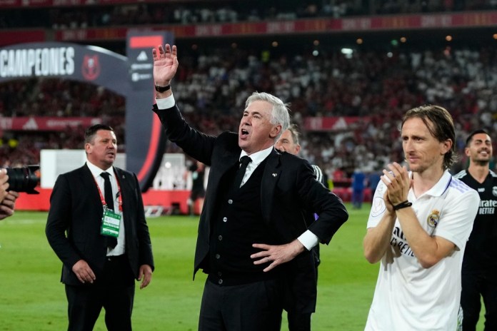 El técnico del Real Madrid Carlo Ancelotti