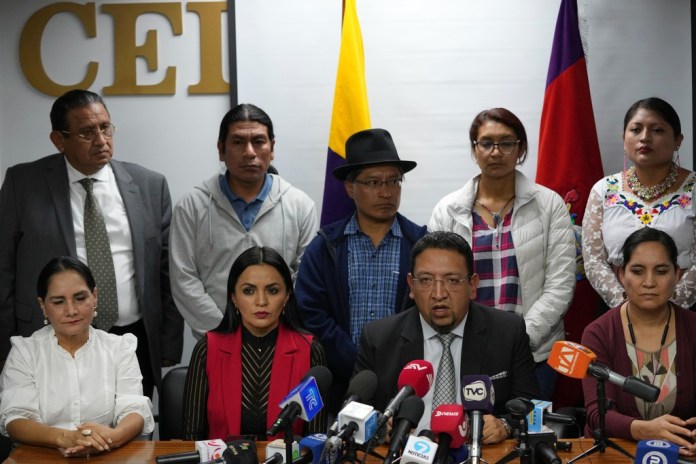 El presidente de la disuelta Asamblea Nacional de Ecuador