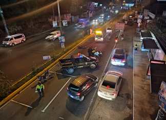 Caos vehicular en la Ruta Interamericana debido a un accidente de tránsito que ocurrió a inmediaciones del kilómetro 18.5