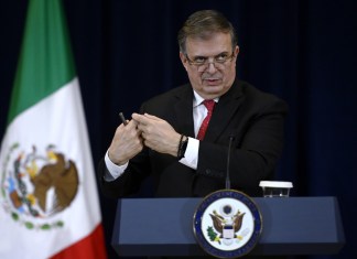 El canciller mexicano, Marcelo Ebrard.