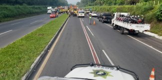 Estos los accidentes que se registran este sábado 03 de junio. En esta imagen tomada por Provial, evidencia un accidente que sucedió en el km. 49, autopista Palín-Escuintla.