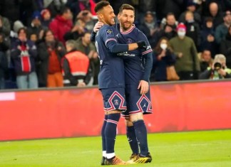Neymar rinde homenaje a Messi tras su marcha del PSG Neymar Jr. y Lionel Messi en PSG