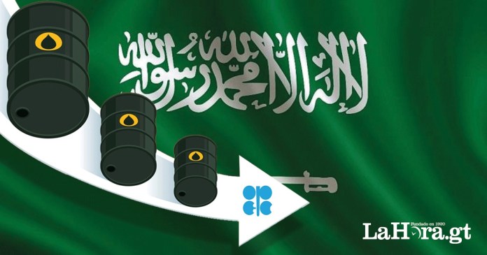 Recortes saudíes de 1 millón de barriles diarios