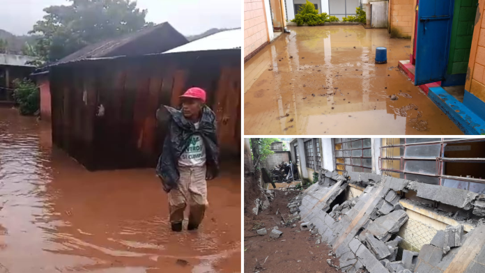 las lluvias han dejado varios daños en infraestructuras y carreteras del país.
