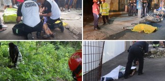 Tres personas fallecidas es el resultado de diferentes hechos violentos. Foto: Redes Sociales / Twitter de Bomberos Voluntarios y Municipales.