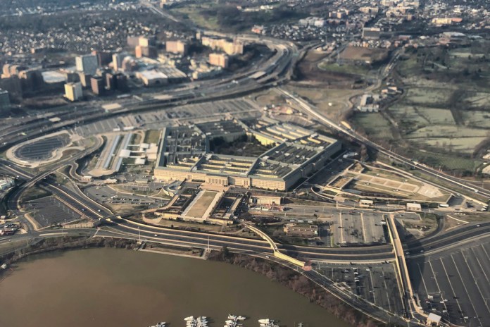 Vista aérea del Pentágono, en Washington, el 26 de enero de 2020.