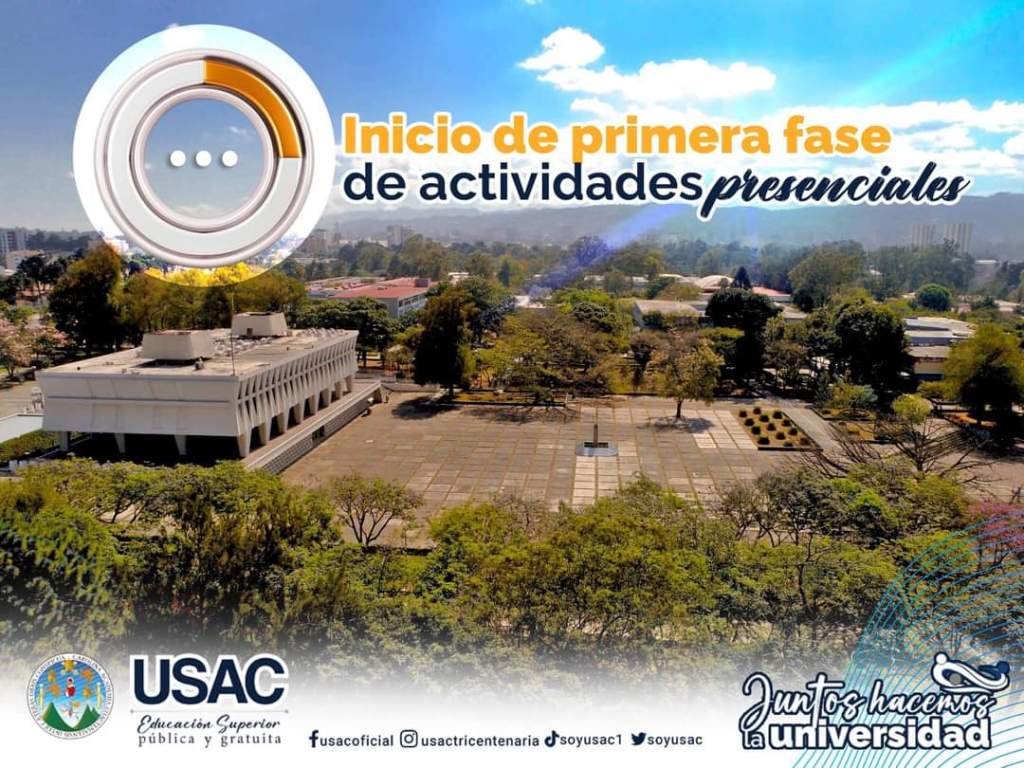 La Universidad San Carlos de Guatemala anunció el retorno de actividad para este próximo lunes.