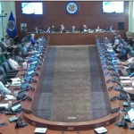 La sesión extraordinaria del consejo permanente de la Organización de Estados Americano (OEA) para presentar el informe de la visita a Guatemala de Luis Almagro